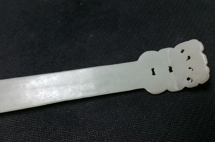 古玩玉器和田玉福在眼前發簪拍賣,當前價格958元