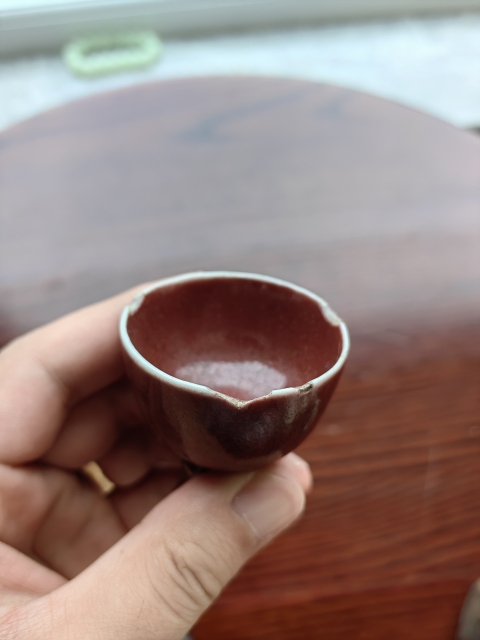 古玩陶瓷清早期霽紅釉高足杯拍賣,當前價格10000元