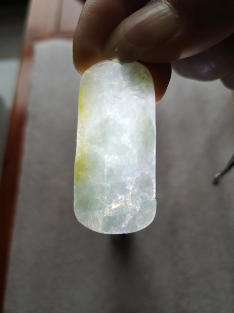 古玩玉器天然翡翠雕“山水”牌拍賣，當(dāng)前價(jià)格260元