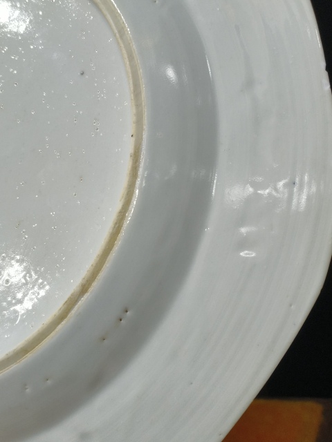 古玩陶瓷(新年放漏中)清-雍乾-青花加彩山水花卉紋盤拍賣,當前價格1281元