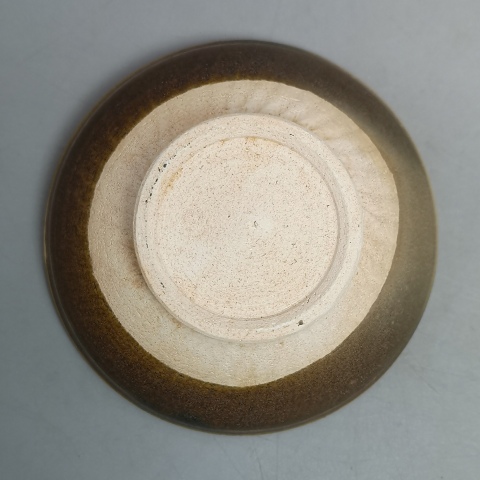 古玩陶瓷醬釉白覆輪茶盞拍賣，當前價格4000元