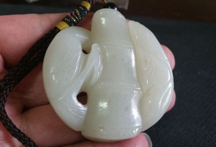 古玩玉器和田玉雕“節節高升”把件拍賣，當前價格1580元