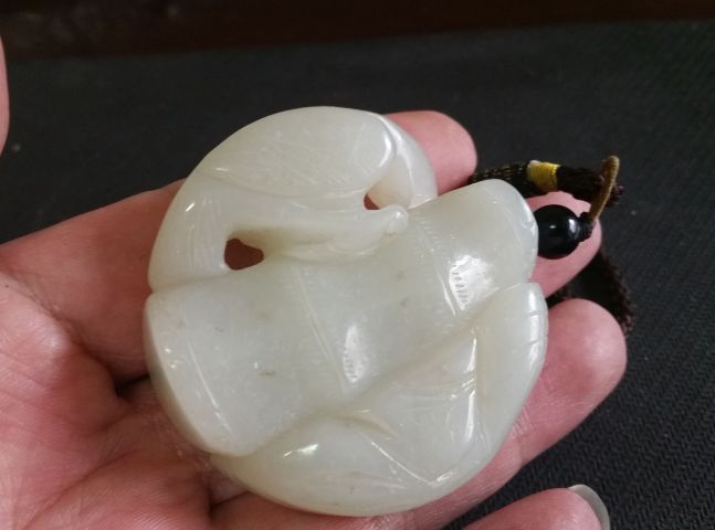古玩玉器和田玉雕“節節高升”把件拍賣，當前價格1580元