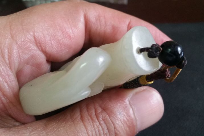 古玩玉器和田玉雕“節節高升”把件拍賣，當前價格1580元