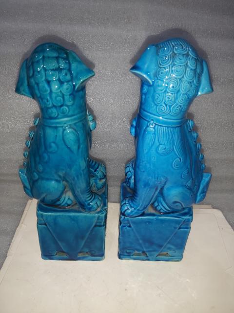 古玩陶瓷孔雀藍釉獅子擺件拍賣,當前價格988元