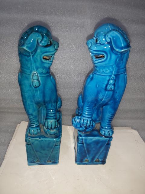 古玩陶瓷孔雀藍釉獅子擺件拍賣,當前價格988元