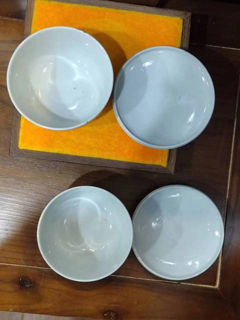 古玩陶瓷民國開窗洞石亭臺樓閣青花蓋碗一對拍賣,當(dāng)前價格888元