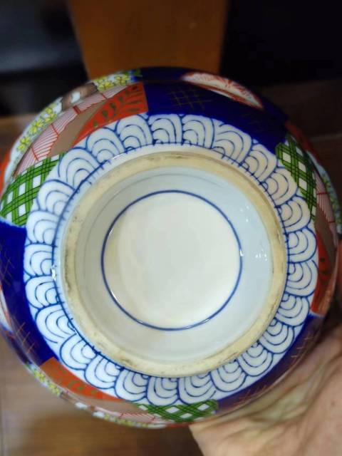 古玩陶瓷民國開窗亭臺樓閣花卉紋青花蓋碗拍賣，當前價格488元