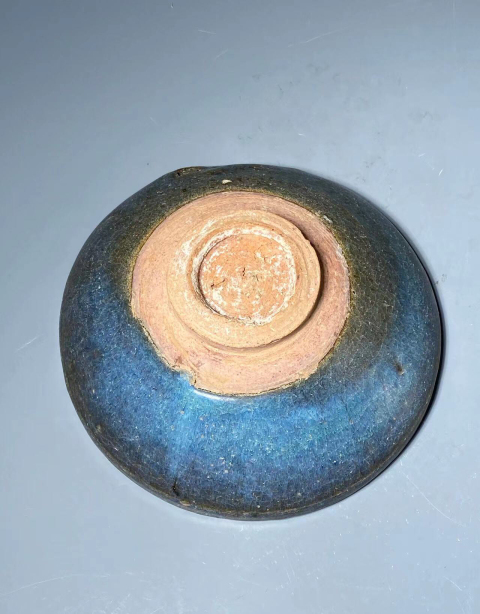 古玩陶瓷鈞窯窯變天藍釉茶盞拍賣,當前價格12888元