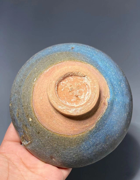 古玩陶瓷鈞窯窯變天藍釉茶盞拍賣,當前價格12888元