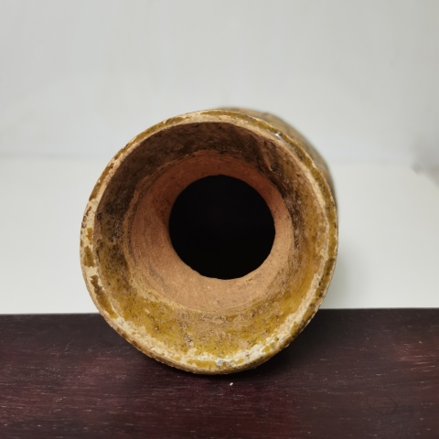 古玩陶瓷醬黃釉花瓶拍賣,當前價格0元