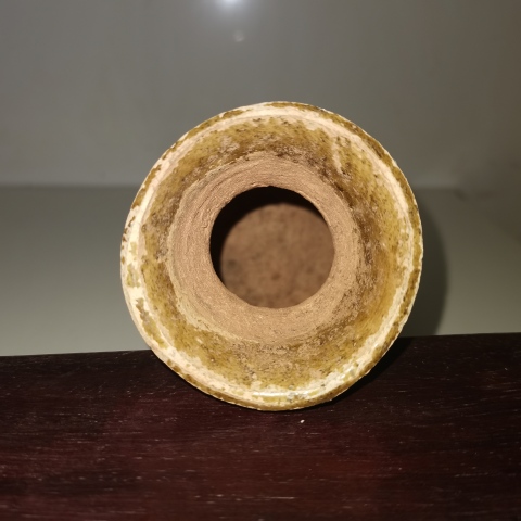 古玩陶瓷醬黃釉花瓶拍賣,當前價格0元