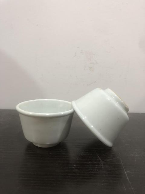 古玩陶瓷明末清初白釉杯一對拍賣,當(dāng)前價格480元