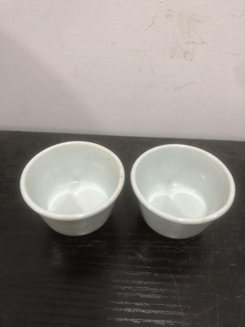 古玩陶瓷明末清初白釉杯一對拍賣,當(dāng)前價格480元