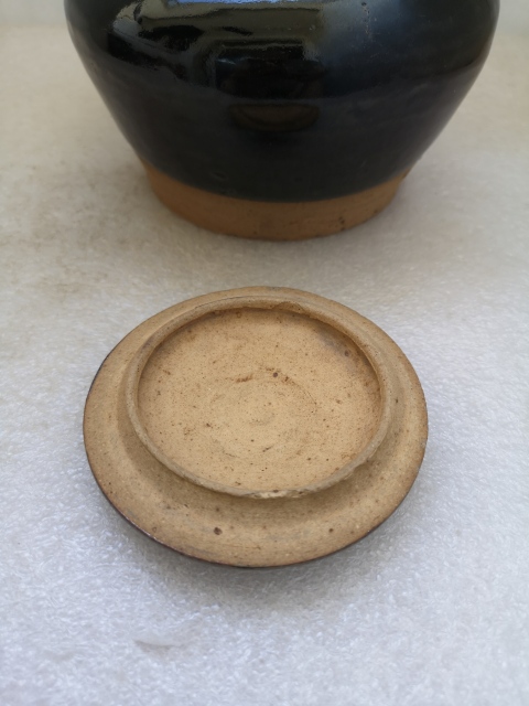 古玩陶瓷清代早期磁州窯蓋罐拍賣，當(dāng)前價(jià)格680元