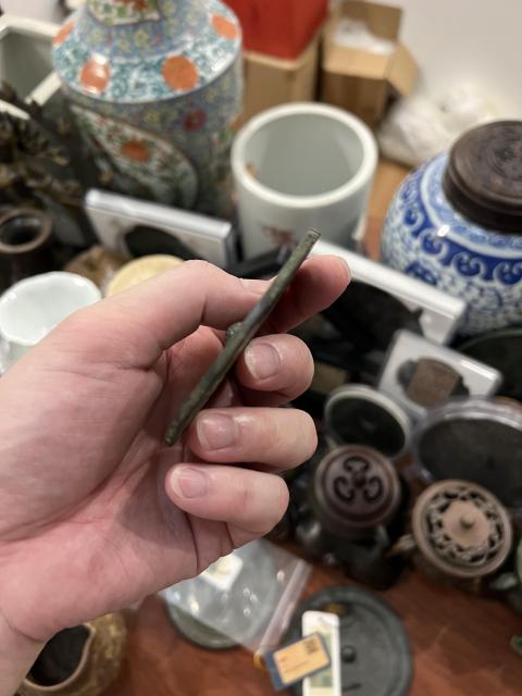 古玩銅器(帶保真卡)漢代家常富貴銘文鏡拍賣,當前價格2777元