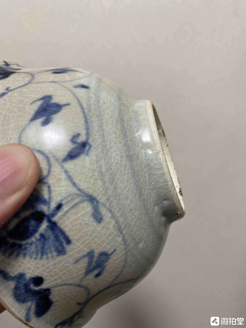 古玩陶瓷【明早期·青花瓷舉足輕重】吉語花卉紋青花碗拍賣,當前價格2200元