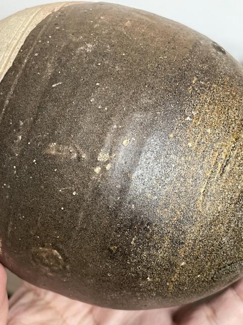 古玩陶瓷醬釉盤口瓶拍賣，當前價格3800元
