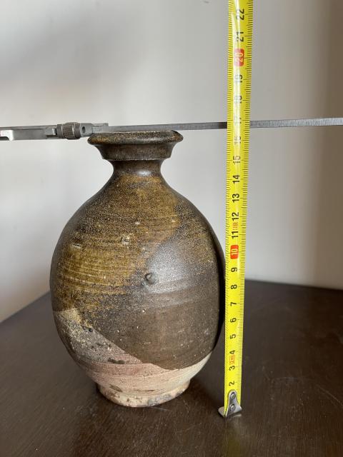古玩陶瓷醬釉盤口瓶拍賣，當前價格3800元