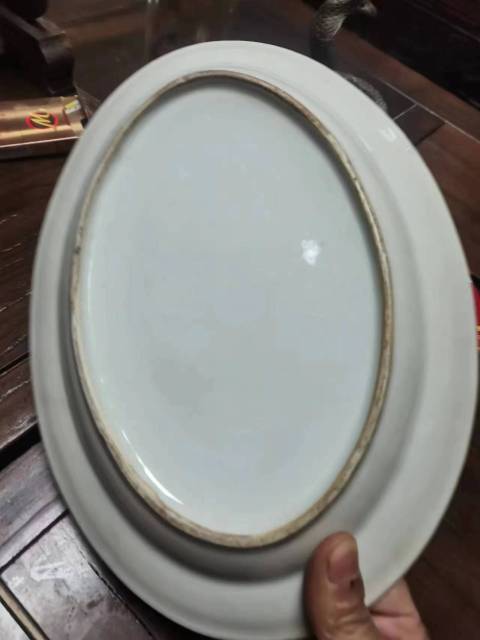 古玩陶瓷墨彩花卉紋盤拍賣，當前價格2000元