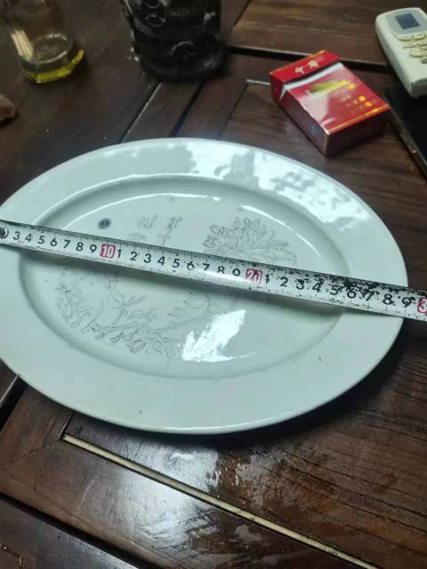 古玩陶瓷墨彩花卉紋盤拍賣，當前價格2000元
