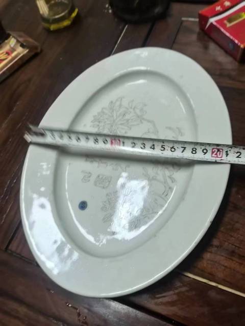 古玩陶瓷墨彩花卉紋盤拍賣，當前價格2000元