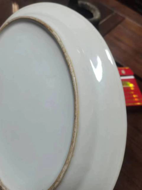 古玩陶瓷墨彩花卉紋盤拍賣，當前價格2000元