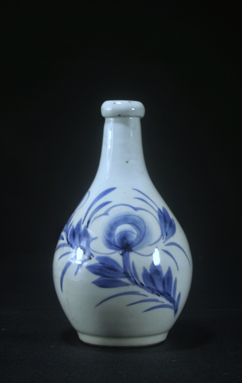 古玩陶瓷晚清·青花花卉膽瓶拍賣,當前價格1200元