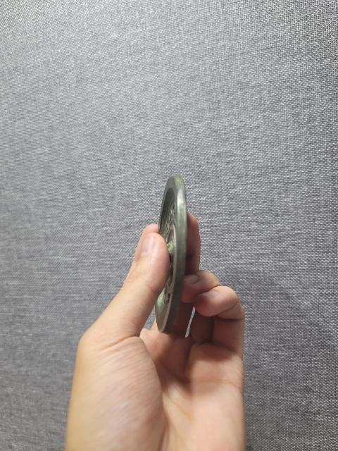 古玩銅器西漢代日月心忽忠銘文鏡拍賣，當前價格3968元