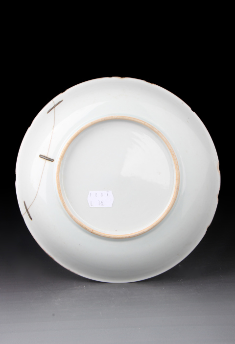 古玩陶瓷【8329】明末清初 青花鳳求凰深腹盤拍賣,當前價格12000元