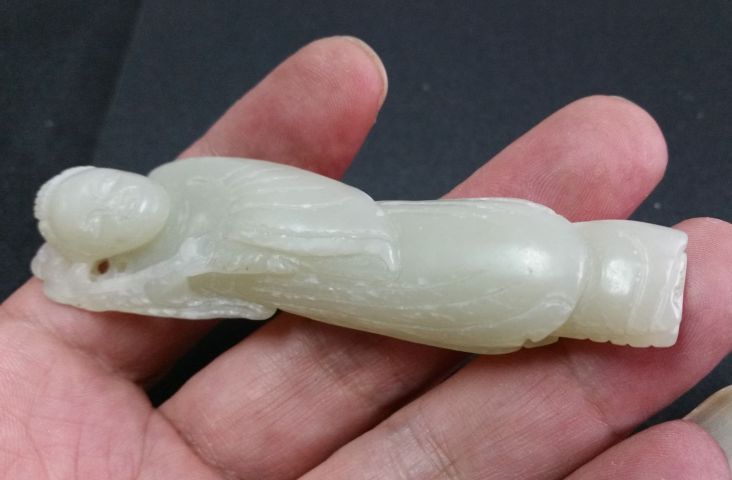 古玩玉器和田玉雕“麻姑獻壽”把件拍賣,當前價格468元