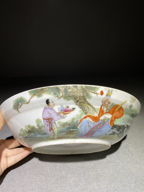 古玩陶瓷【放漏大器·收藏級(jí)精品】人物紋粉彩蓋盤拍賣,當(dāng)前價(jià)格5888元