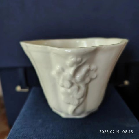 古玩陶瓷德化窯六方杯拍賣，當前價格1500元