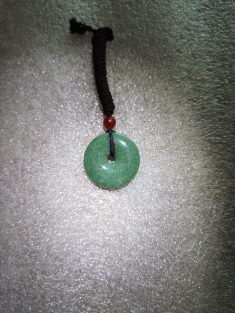 古玩玉器天然翡翠“平安扣”掛件拍賣，當(dāng)前價(jià)格220元