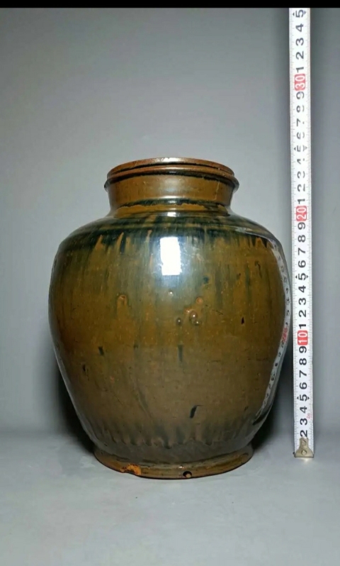 古玩陶瓷醬釉罐拍賣，當前價格358元