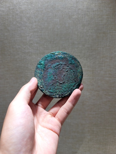 古玩銅器《漢代》銅鏡拍賣，當前價格2880元