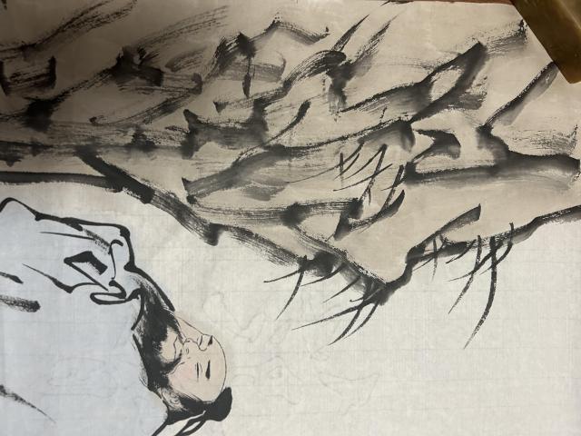古玩字畫張松平老師《人物》拍賣，當前價格398元