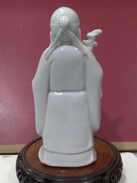 古玩陶瓷白釉壽星人物塑像拍賣，當(dāng)前價(jià)格1280元