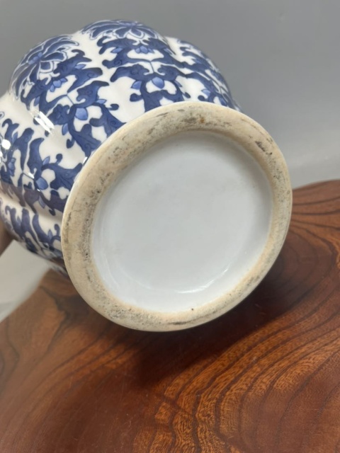 古玩陶瓷青花花卉紋洗口瓶拍賣，當前價格800元