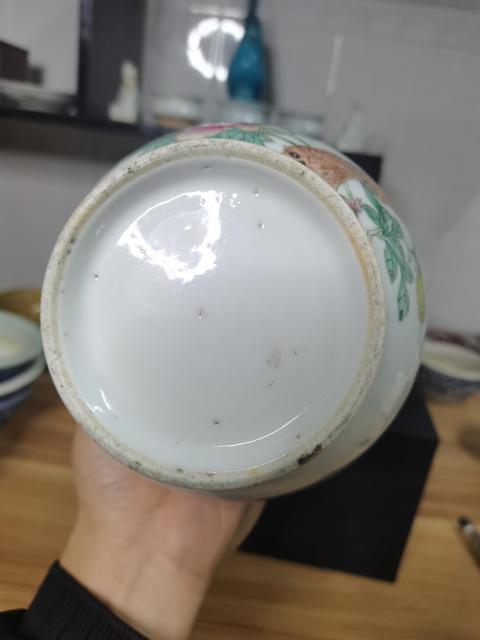 古玩陶瓷民國粉彩松鶴延年圖蓋罐拍賣,當前價格3000元