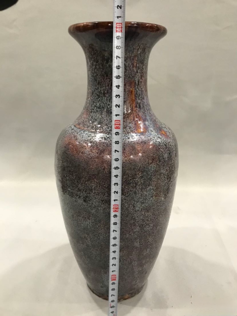 古玩陶瓷民國(guó)石灣窯鈞窯撇口瓶拍賣(mài)，當(dāng)前價(jià)格1200元