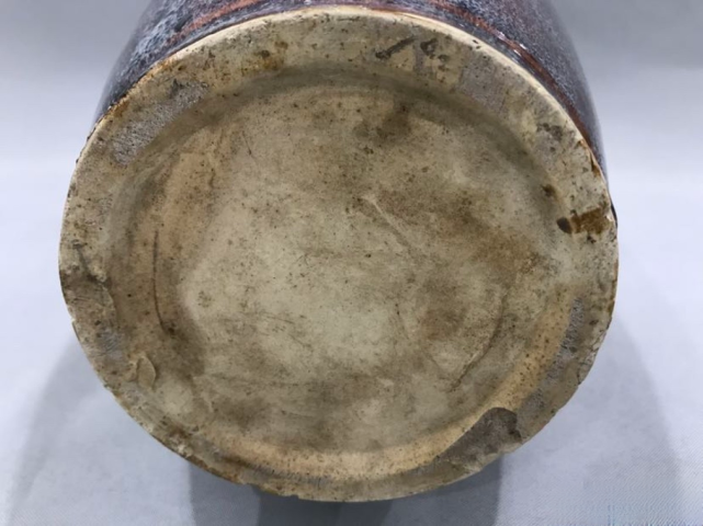 古玩陶瓷民國(guó)石灣窯鈞窯撇口瓶拍賣(mài)，當(dāng)前價(jià)格1200元