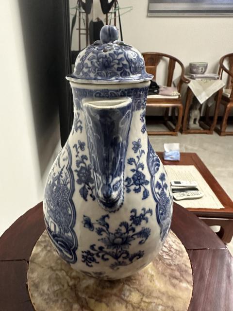 古玩陶瓷乾隆南京樣青花奶壺拍賣，當前價格10000元