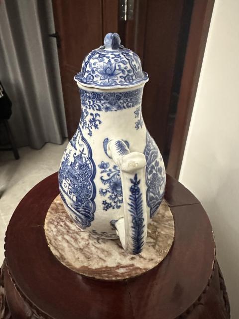 古玩陶瓷乾隆南京樣青花奶壺拍賣，當前價格10000元