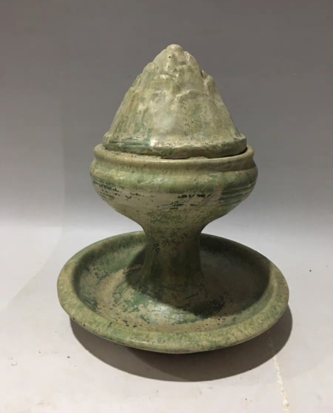 古玩陶瓷綠釉博山爐拍賣，當前價格3600元