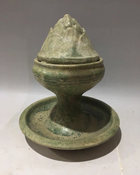 古玩陶瓷綠釉博山爐拍賣，當前價格3600元