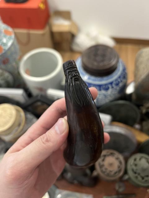 古玩雜項清代**雕人物印章拍賣,當前價格1800元
