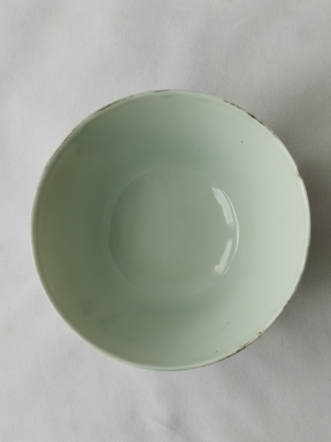 古玩陶瓷民國粉彩春江水暖碗拍賣，當前價格2500元