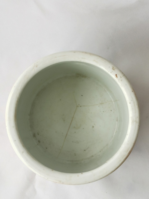 古玩陶瓷**紅開窗淺降彩人物故事紋香爐拍賣，當前價格4800元