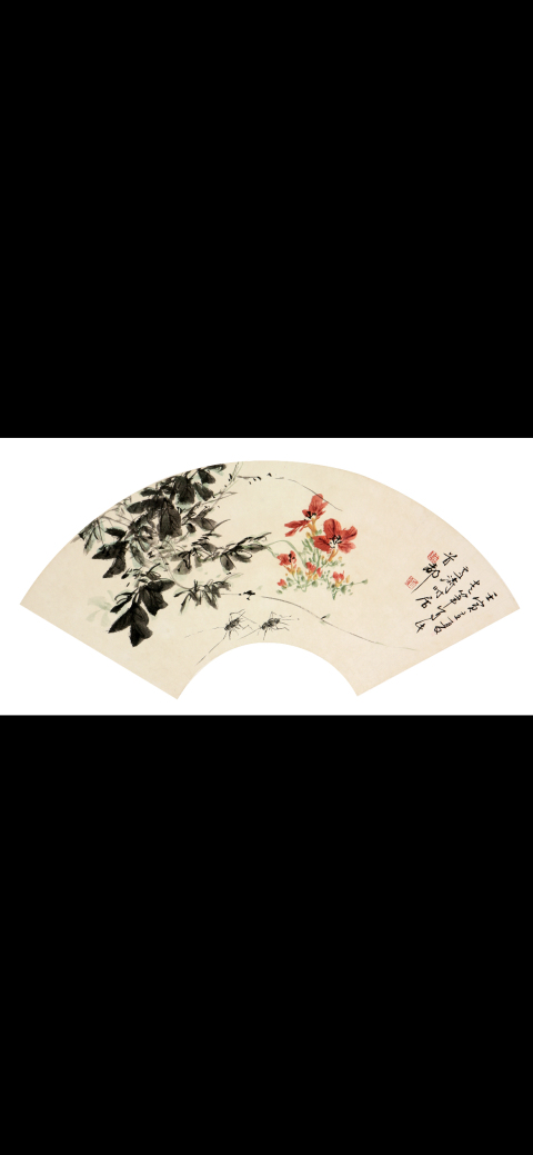 古玩字畫雪濤小寫意花鳥扇面拍賣，當(dāng)前價格26000元